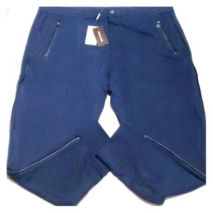 Michael Kors Leather Trim Jogger Sweatpants 2XL